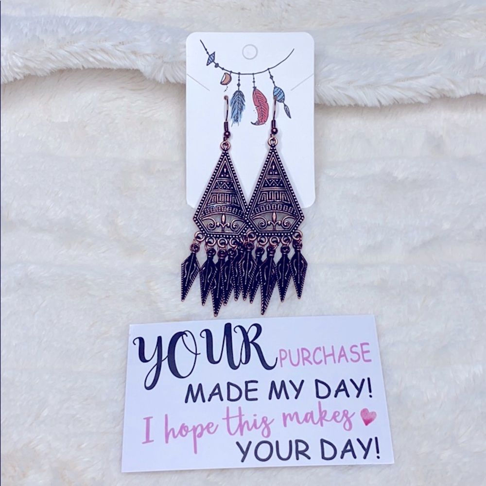 Bronzer earrings